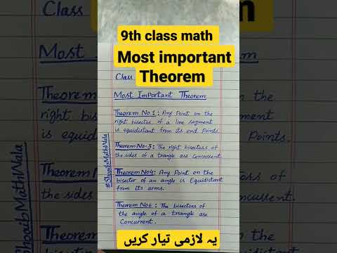 9th class math