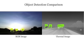 RGB vs Thermal Image Object Detection with Sun Glare