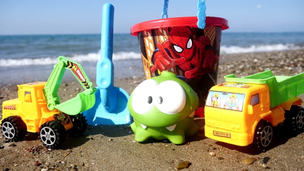 Juegos de Om-Nom: los coches constituyen una piscina.