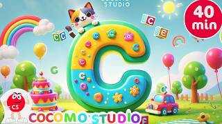 Letter C Phonics Song 🅲 | 40 Minutes Alphabet Learning & Nursery Rhymes for Kids