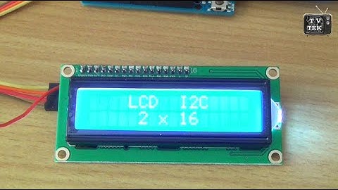LCD Display (2x16, Blue)  with I²C/TWI Interface