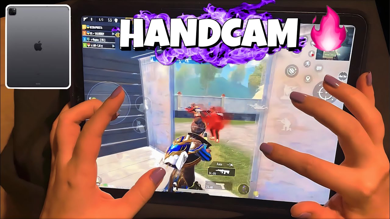 Best HANDCAM🔥6 fingers +ads | IPAD PRO 2020😍 PUBG MOBILE