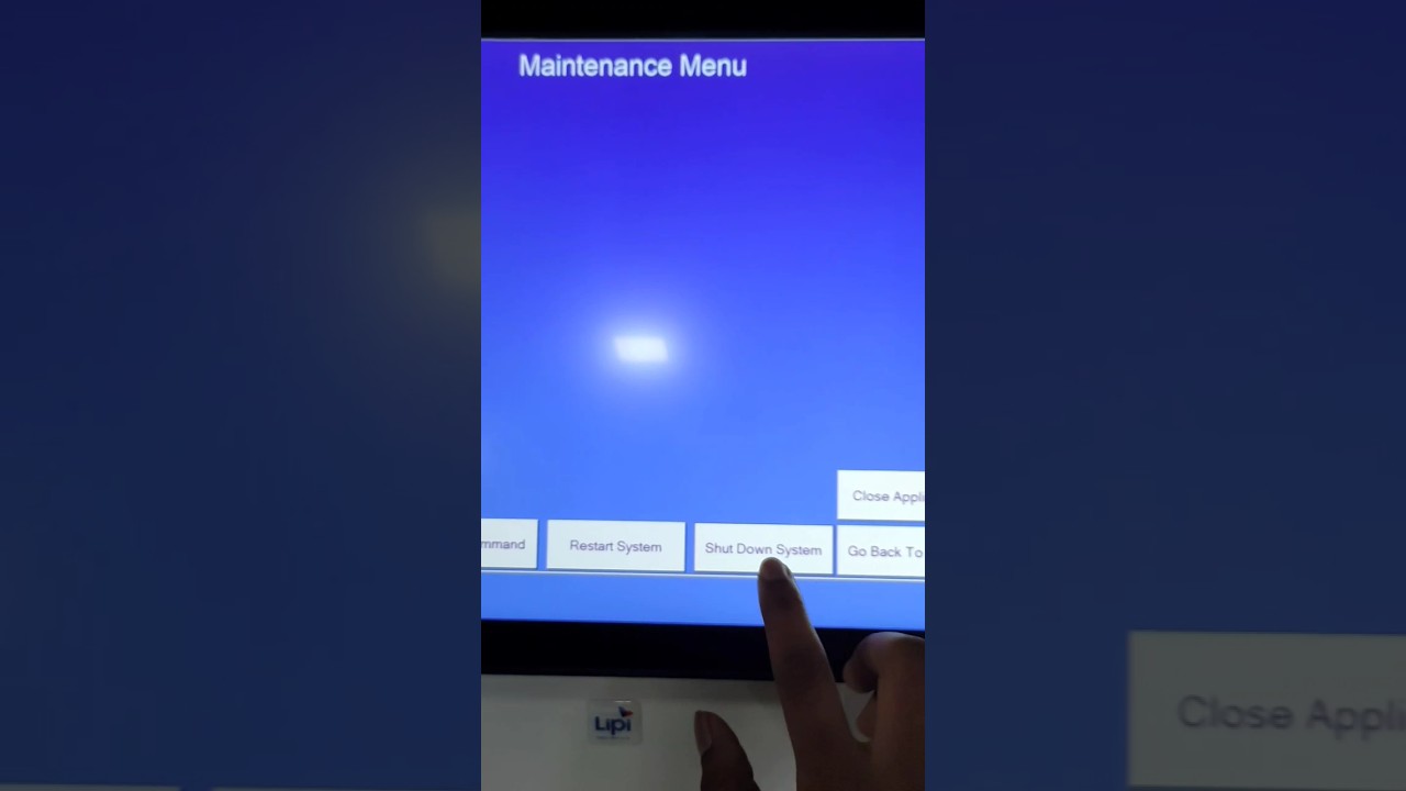 How To Shut Down Cheque Deposit Kiosk | Lipi Kiosk 