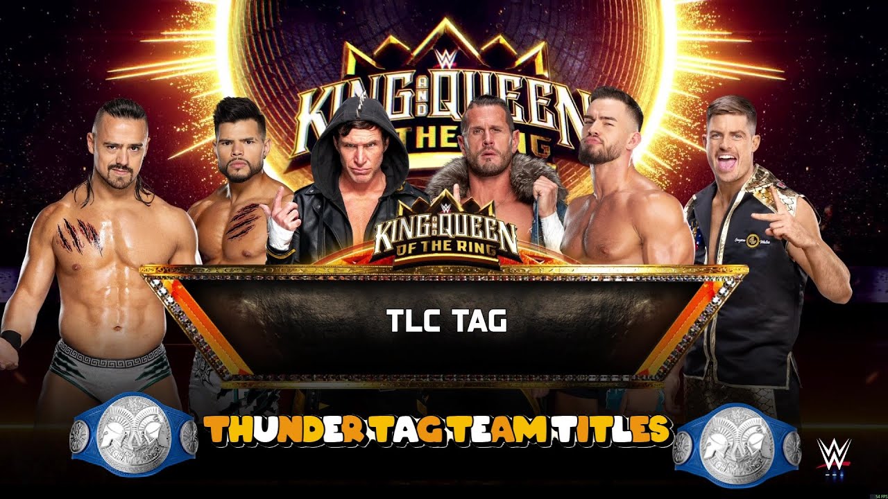 WWE 2k25 3WayTLCTag Angel & Berto vs MCMG vs A Town Down Under ThunderTagTitles