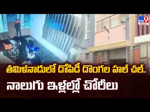 తమిళనాడులో దోపిడీ దొంగల హల్ చల్.. నాలుగు ఇళ్లల్లో చోరీలు - TV9 - TV9