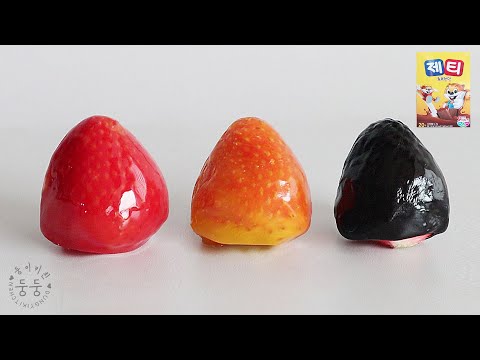 제티로 실패없이 완벽한 딸기탕후루 만들기, 3가지맛 제티탕후루