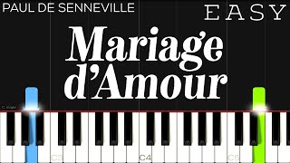 Mariage d’Amour (Chopin-Spring Waltz) - EASY Piano Tutorial Resimi