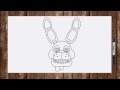 Speed drawing old Bonnie Five Nights at Freddy's
