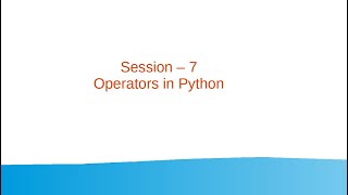 Famous Session 7 - Python Operators Profile