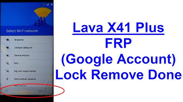 Lava X41 Plus FRP (Google Account) Lock Remove Done Without Box