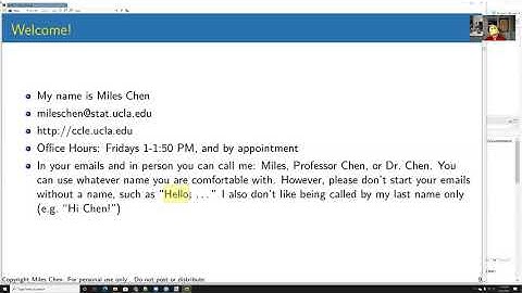 Stats 102B Week 1 Monday