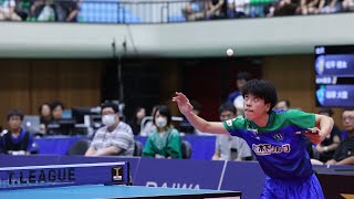 篠塚大登 スーパープレー&ヒーローインタビュー 金沢ポート vs 木下マイスター東京 ノジマTリーグ2023-2024 2023年8月20日 小松総合体育館【卓球Tリーグ公式】
