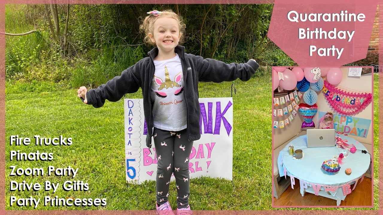 Stay at Home Birthday Party Ideas Our Daughter's 5th Birthday Party