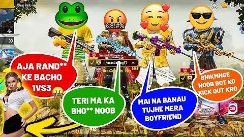 Random conquer pro player call me Noob then l challenges for 1v3 TDm -pubg mobile