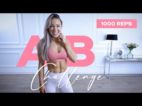 1000 REPS Ab Challenge / INTENSE ABS WORKOUT - Caroline Girvan
