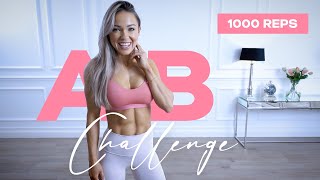 1000 REPS Ab Challenge / INTENSE ABS WORKOUT  Caroline Girvan