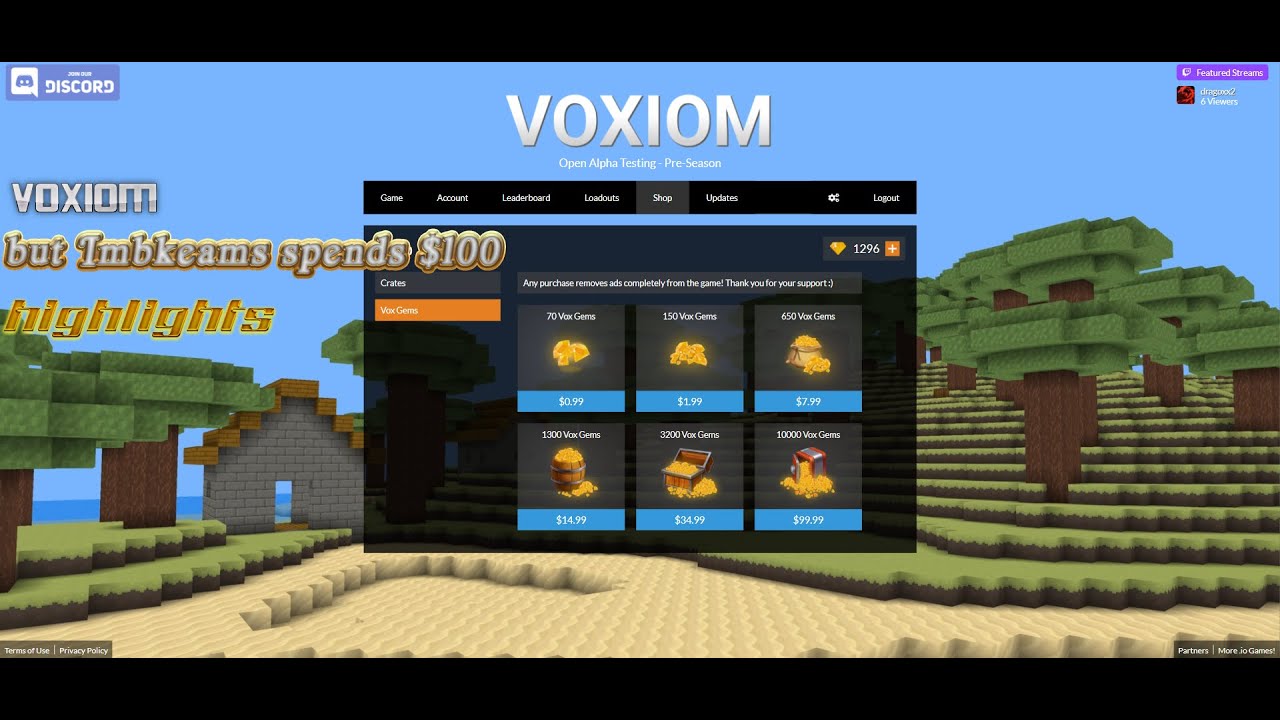 voxiom.io but I spend 100 dollars on gems - YouTube