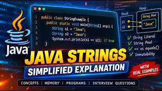 Java Strings Explained | String Pool, Memory & Immutability | Core Java Tutorial