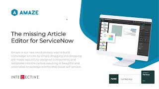 Introducing Amaze Article Builder for ServiceNow