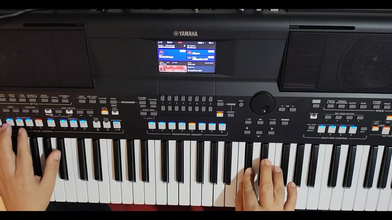 Usando o Kit Drums Acoustic Ketron Event em Ritmo Interno do Yamaha SX600