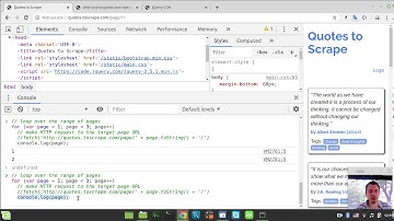 WEB SCRAPING in WEB BROWSER with JQuery CRASH COURSE