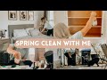 SPRING CLEAN WITH ME | declutter and deep clean for spring