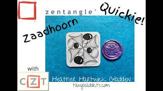 Zaadhoorn | Zentangle® Quickie
