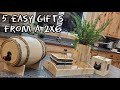 Diy 5 Gifts from a Single 2x6 | Woodworking | Gift Ideas