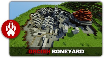 Minecraft Building Tutorial : How to build an Orcish Boneyard
