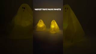 Easy Paper Mâché Ghost | DIY Halloween Craft with Coffee Filters