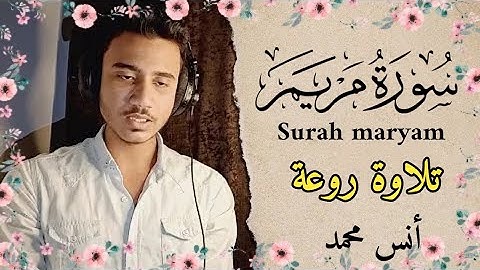 صوت غاية العذوبة 💛 يزيل الهموم 💚 القارىء انس محمد سورة مريم Surah maryam