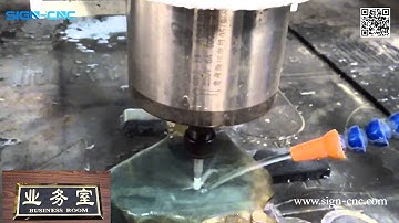 SIGN-CNC 3d carving on Jade Stone, Buddha head carving on stone, cnc router for stone and glass