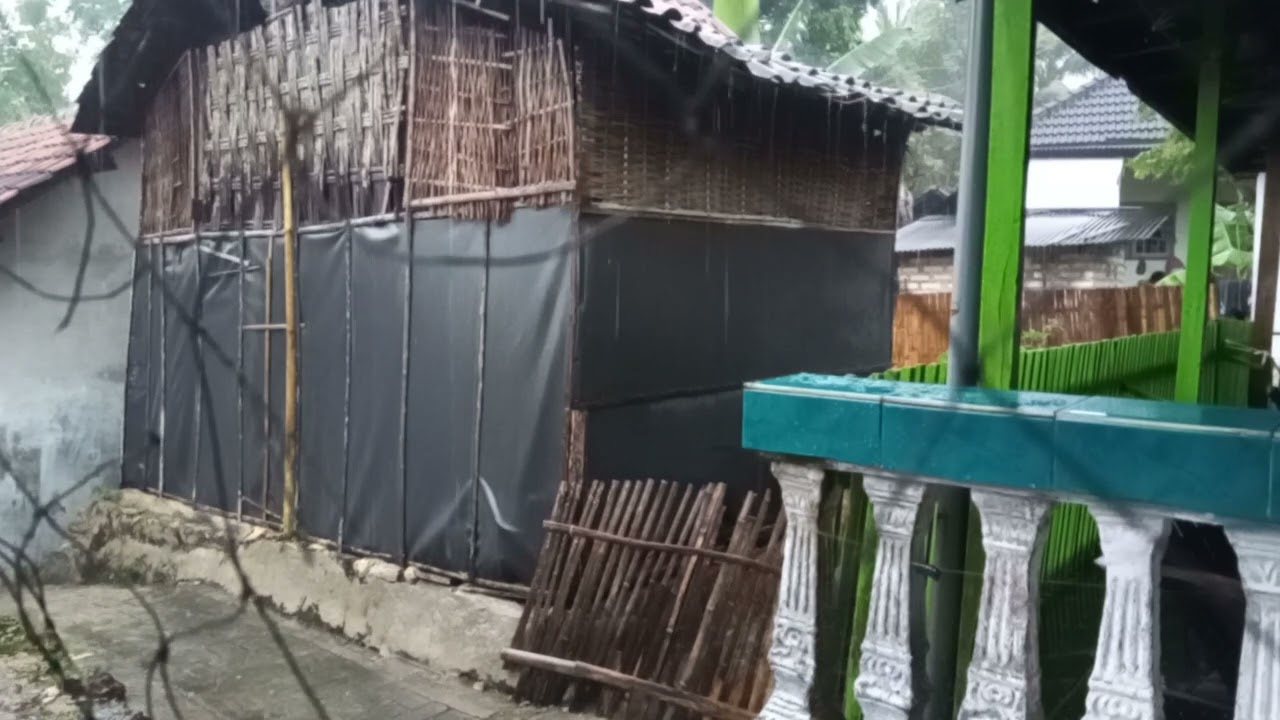 Rainy atmosphere in the countryside