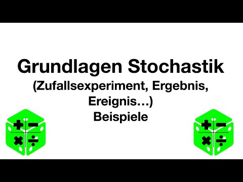 Stochastics Basics (Random Experiment, Outcome, Event, Laplace...) - Examples