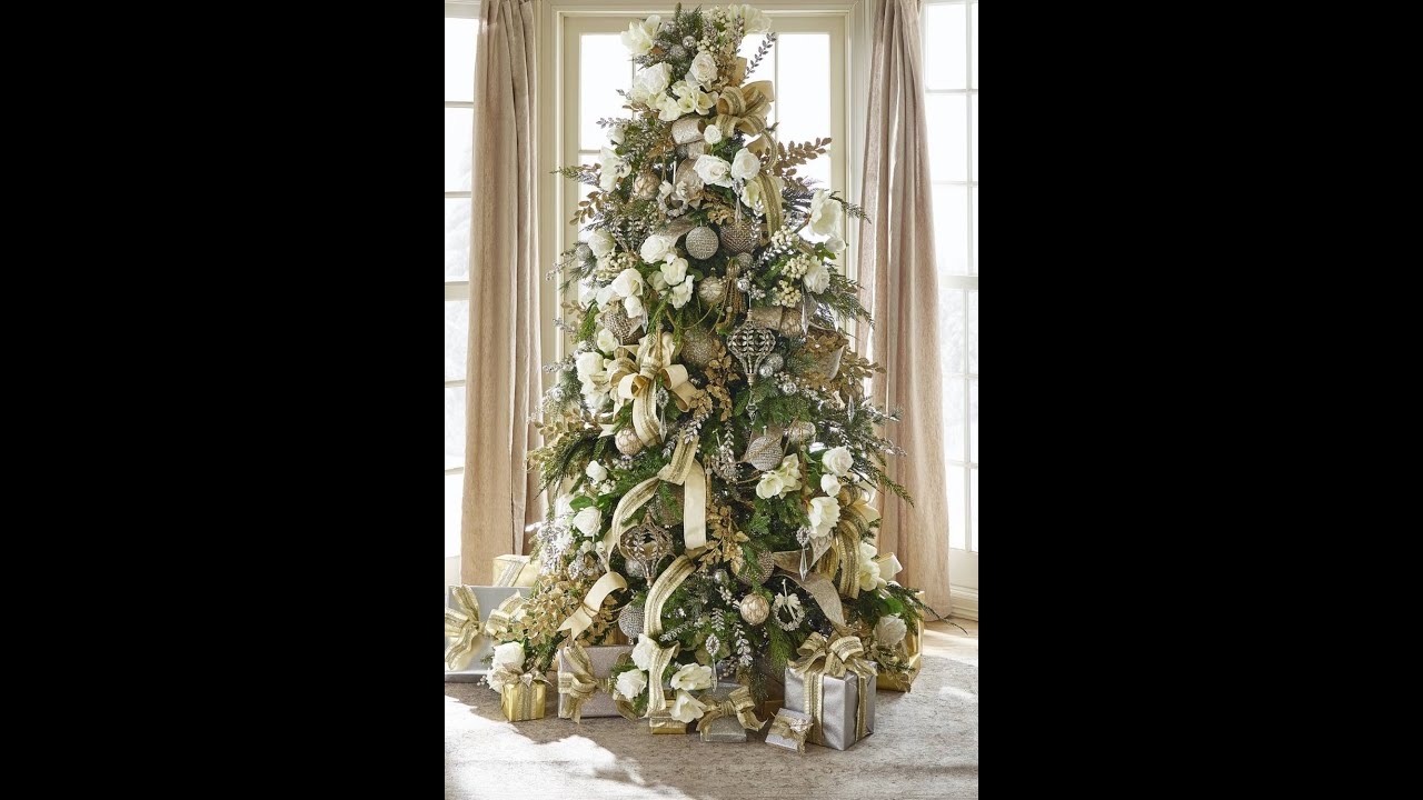 Christmas Elegance: Bon Noel Tree by RAZ - YouTube