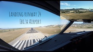 Approach And Landing Runway 24 Ibiza Airport Ibz Leib