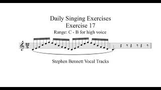 Exercise 17 for high voice