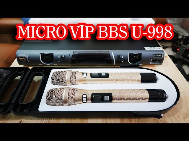 Micro BBS U-998 VIP Microphone Chuyên Nghiệp Karaoke Sân Khấu Biểu Diễn | Minh Anh AUDIO