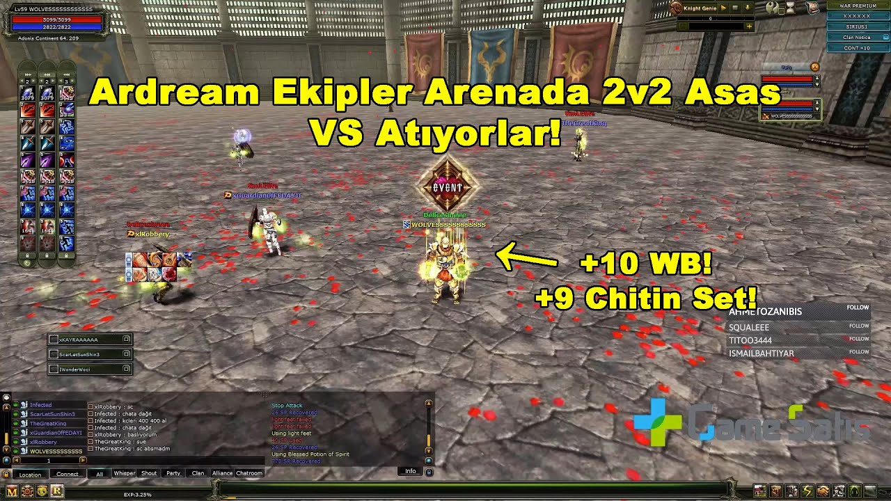 WOLVES - Ardream Ekipler Arenada 2v2 Asas VS Atıyorlar! | Knight Online
