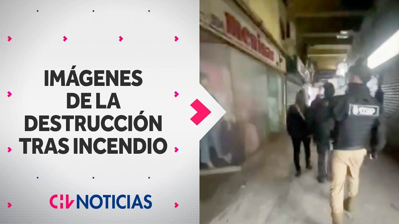 ASÍ QUEDÓ GALERÍA tras incendio de edificio en Plaza de Armas: Las imágenes de la destrucción