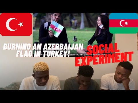 TÜRKİYE'DE AZERBAYCAN BAYRAĞI YAKMAK /SOSYAL DENEY (REACTION) (Türkçe altyazı)