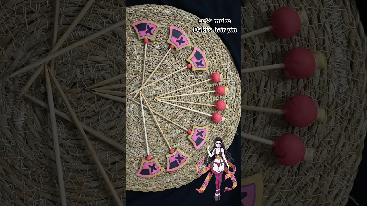 Daki Hair Pin DIY || Demon Slayer #daki
