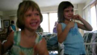 20020812 - Bethany Beach - 108 0804 0805 - Melanie and Allison dancing (15s)