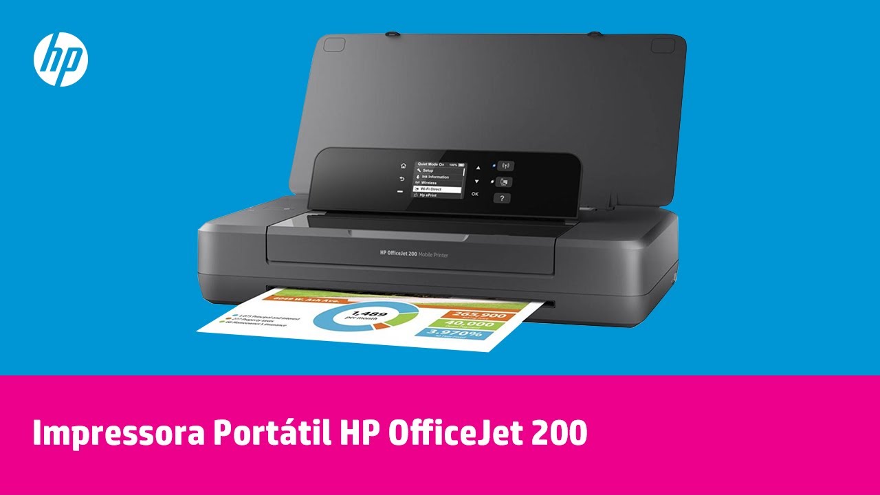 Impressora HP OfficeJet 200 CZ993A Portátil Mobile | Creative Cópias