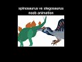 spinosaurus vs stegosaurus #vs #sticknodes #spinosaurus #stegosaurus