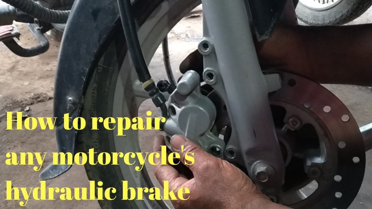 How to repair any motorcycle's hydraulic brake - YouTube