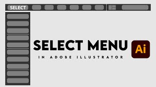 Select Menu Bar in Adobe illustrator | illustrator class 44 in Urdu/Hindi