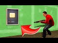 Hiding as a GOLDEN PLAY BUTTON in GMOD Prop Hunt!