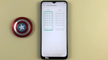How to change the layout of the main screen 4x6 5x6 on OPPO A31 Android 9