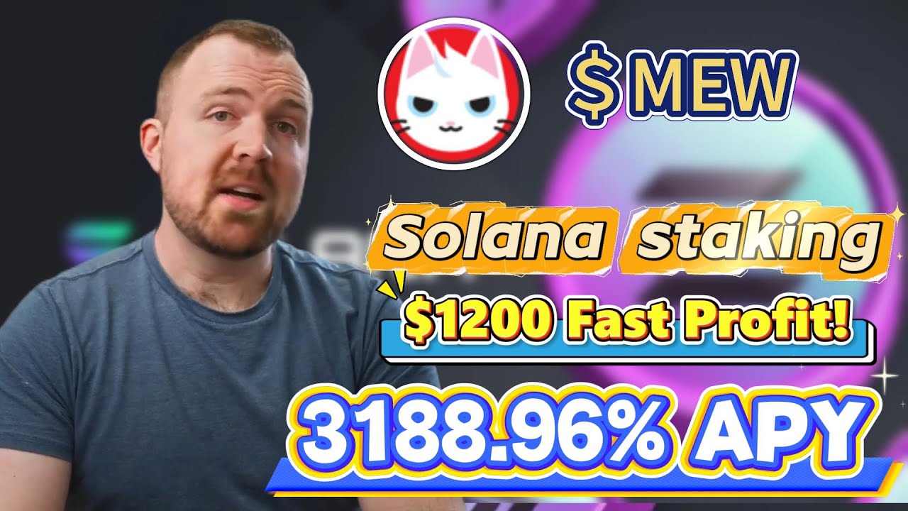 Stake MEW Coin in MEW  Solana – Passive 3188.96% APY Crypto Income